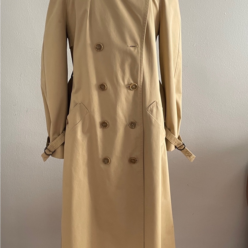 Vintage classic tan dolman sleeved raincoat - Picture 6 of 15